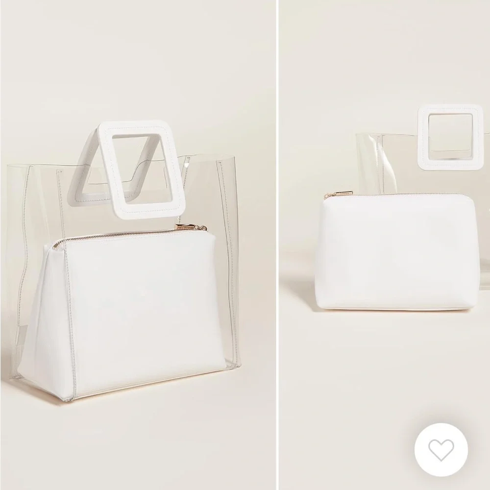 Staud Shirley Bag in Clear/White